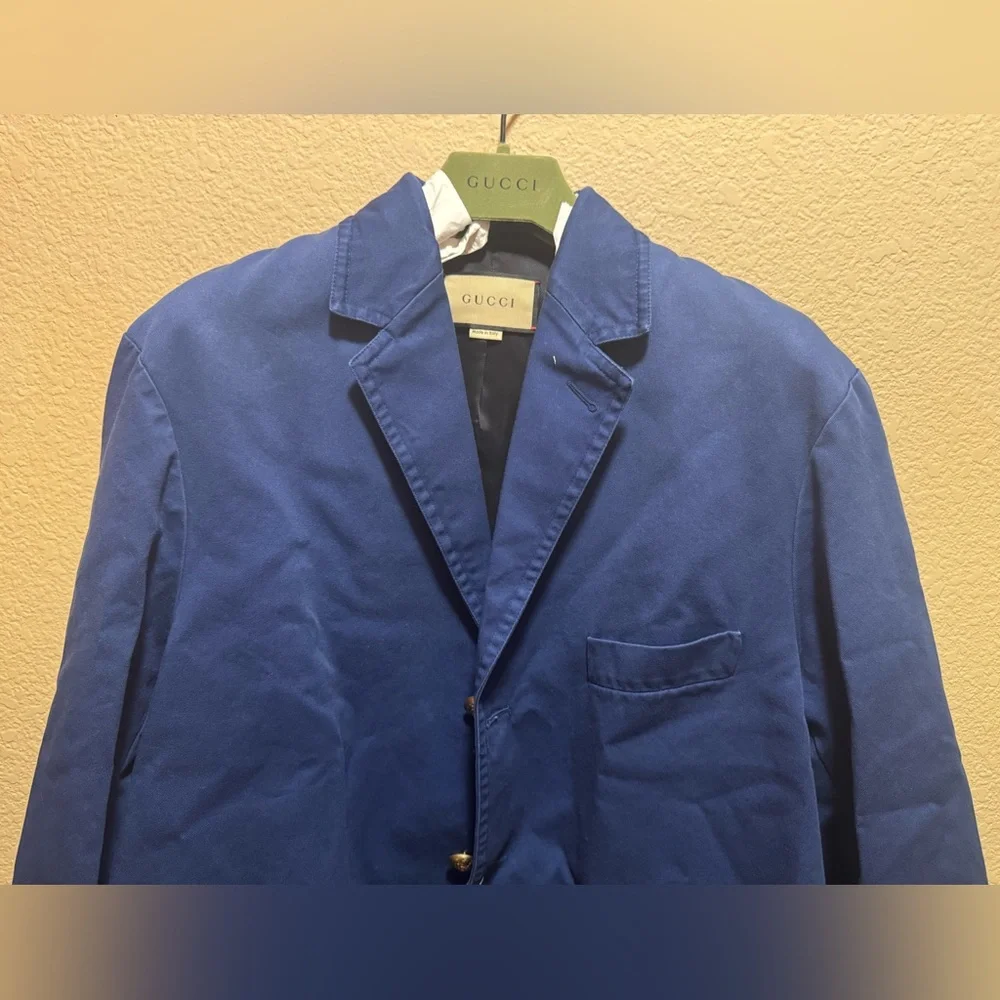 New Authentic Gucci Blazer Navy Size 48 / Fits Like a US 42